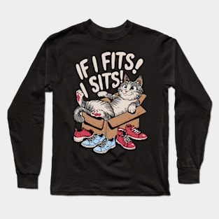 Cat in box Long Sleeve T-Shirt